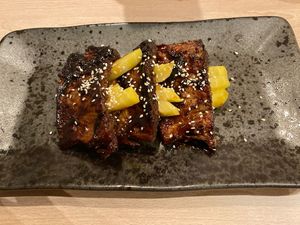 Vegan ribs  at Vegan AF Ramen in Krakow