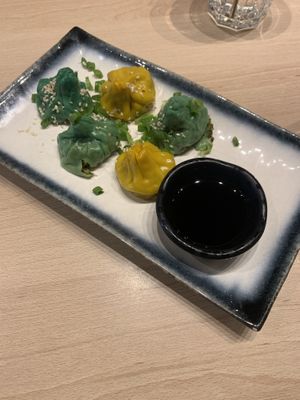 dumplings  at Vegan AF Ramen in Krakow