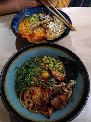 Ramen & Miso BBQ at Vegan AF Ramen in Krakow