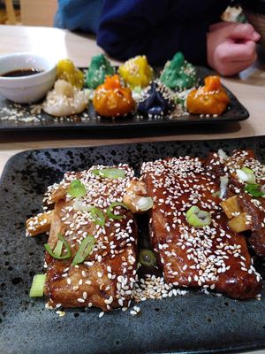 Dim sum & Ribs at Vegan AF Ramen in Krakow