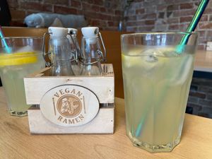 Lemonade at Vegan AF Ramen in Krakow