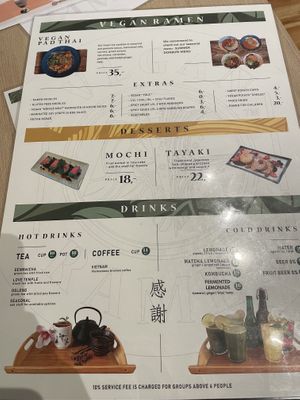 Menu  at Vegan AF Ramen in Krakow