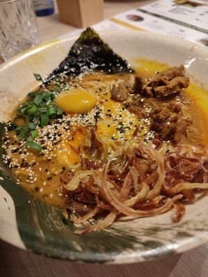 crazy cream cheese at Vegan AF Ramen in Krakow