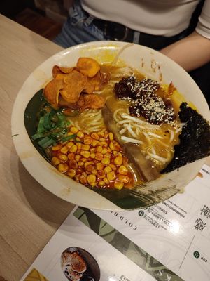 miso daddy bbq at Vegan AF Ramen in Krakow