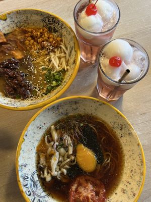 BBQ daddy and vegan AF ramen  at Vegan AF Ramen in Krakow