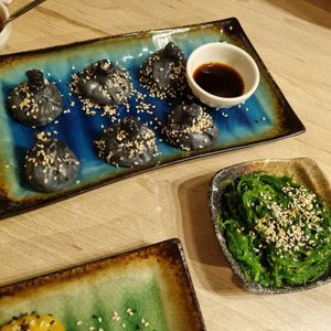 Mushroom dimsum at Vegan AF Ramen in Krakow