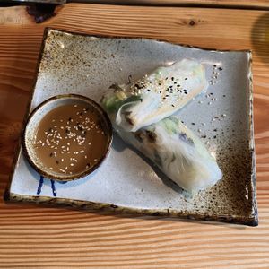 vegan spring rolls  at HAI in Berlin