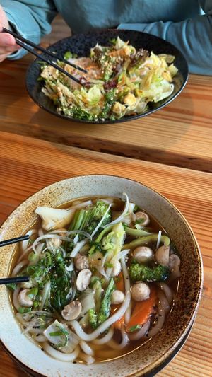 Udon soup, can’t remember the other plates name 😋  at HAI in Berlin
