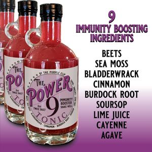 The Purple Flip has a wide variety of natural Tonics, Bitters and Detoxes. at The Purple Flip in Randallstown