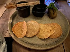 Chip starter at NÜ Restaurant in Tulum