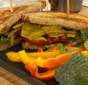 Cashew Later (vegan) sandwich  at Long Road in Grand Haven