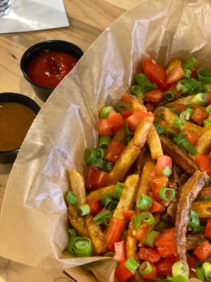 Fully Loaded Fries (vegan) at Long Road in Grand Haven