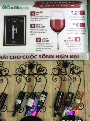 they promote drinking a glass of wine, but most of us could not stop with one glass  at Goodlife - temporarily closed in Vung Tau