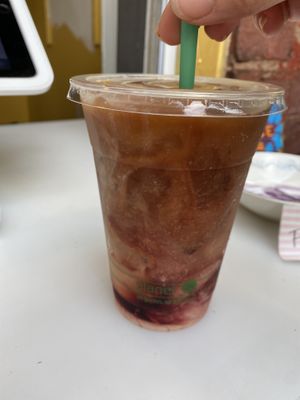 cherry tea at Abeille Voyante Tea Co in Millvale