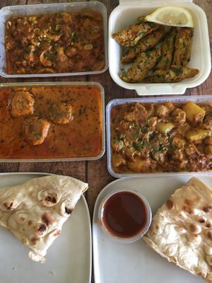 Kofta and Aloo Soya were sooo good! Highly recommend to try! at Saffron in Limassol