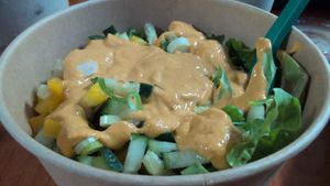 Mango tango bowl at Ohana Food Co in Flagler Beach