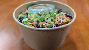 Peanut crunch bowl at Ohana Food Co in Flagler Beach