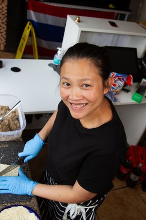 Our fantastic chef at Thai Now in Reading