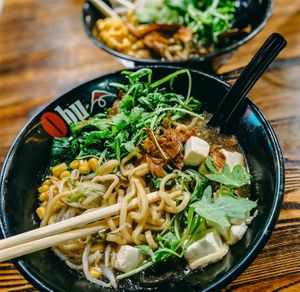 Premium veggie at Obu Ramen House in San Jose