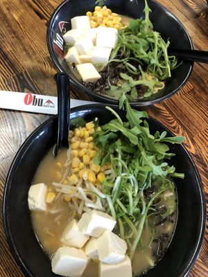 “Creamy veggie ramen" at Obu Ramen House in San Jose