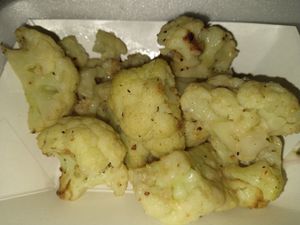 Roasted parmesan cauliflower at Earth's Harvest - Food Truck in Springfield