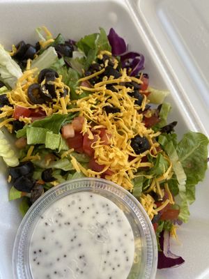 Side salad at Earth's Harvest - Food Truck in Springfield
