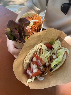 Gyros Wrap & Gyros Pita  at Loving Hut Express in Ghent