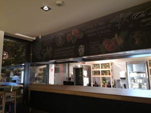 Inside at Vapiano in Dusseldorf