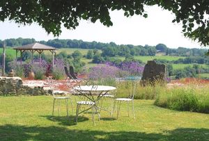 The front lawn at Under The Lime Tree in Angouleme