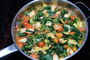 Home made paneer at Under The Lime Tree in Angouleme