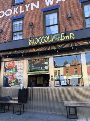 cute walk up counter  at Broccoli Bar in Burlington