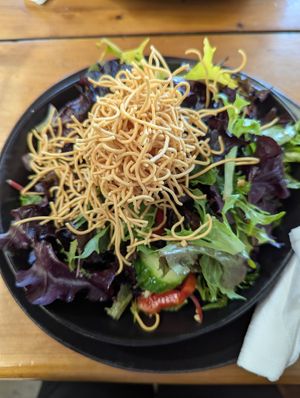 Thai salad at Tracks Cafe in Queenstown