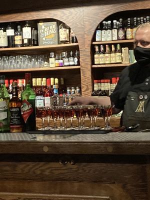 The final drink  at Amor y Amargo in New York City