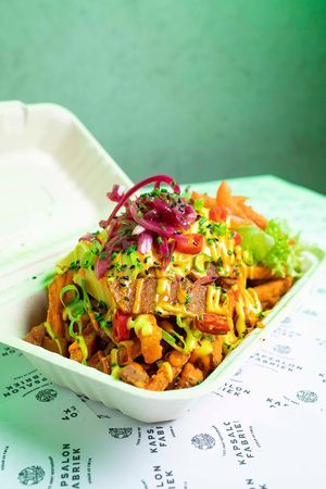 KAPSALON FABRIEK DELIVERY VIA UBER EATS & THUISBEZORGD.NL at Kapsalon Fabriek in Utrecht