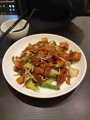 Char kwey teow with no egg at Veggie Chef in Oakleigh