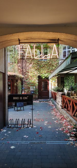 Outside at Falla in Katowice