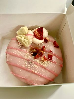 Strawberry shortcake doughnut  at Rodeo Doughnuts  in South East London