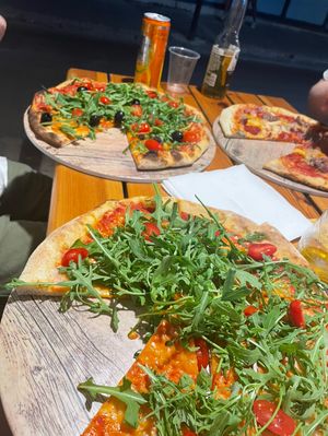   at Claudio's Pizzas in St Julians