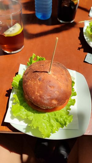 Burguer at Hostel La Parra in Bakio