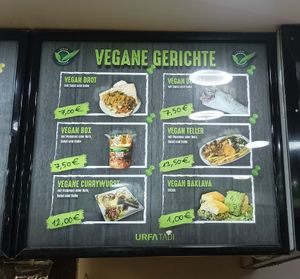 Vegane Gerichte at Urfa Tadi in Hamburg