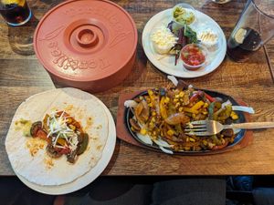 Vegan Fajitas at The Bentlands in Codsall