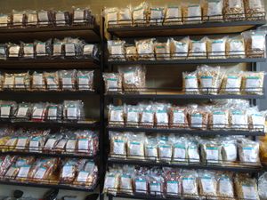 great choice of nuts, seeds and dried fruit at Frutos & Semillas in Medellin