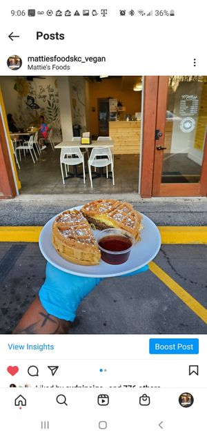 Waffler at Mattie's Foods in Kansas City