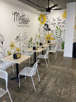 Seating  at Mattie's Foods in Kansas City