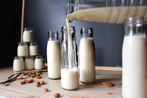 Almond milk  at Symbiose in Tunis