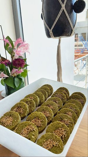 Freshly made Baked Falafel at Symbiose in Tunis