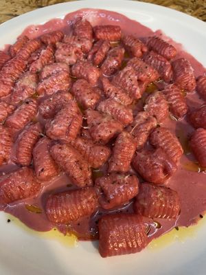 beetroot gnocchi at local EAT in Seoul