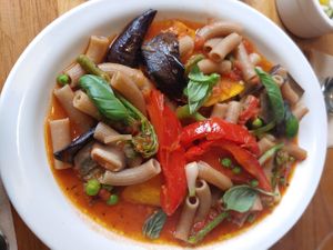 Vegan rigatoni at local EAT in Seoul