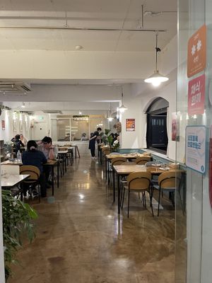Interior. You can book a private room at the back of the photo  at local EAT in Seoul