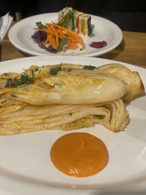 Grilled cabbage. It is closer to steamed rather than grilled. I expected grilled flavor more…   at local EAT in Seoul